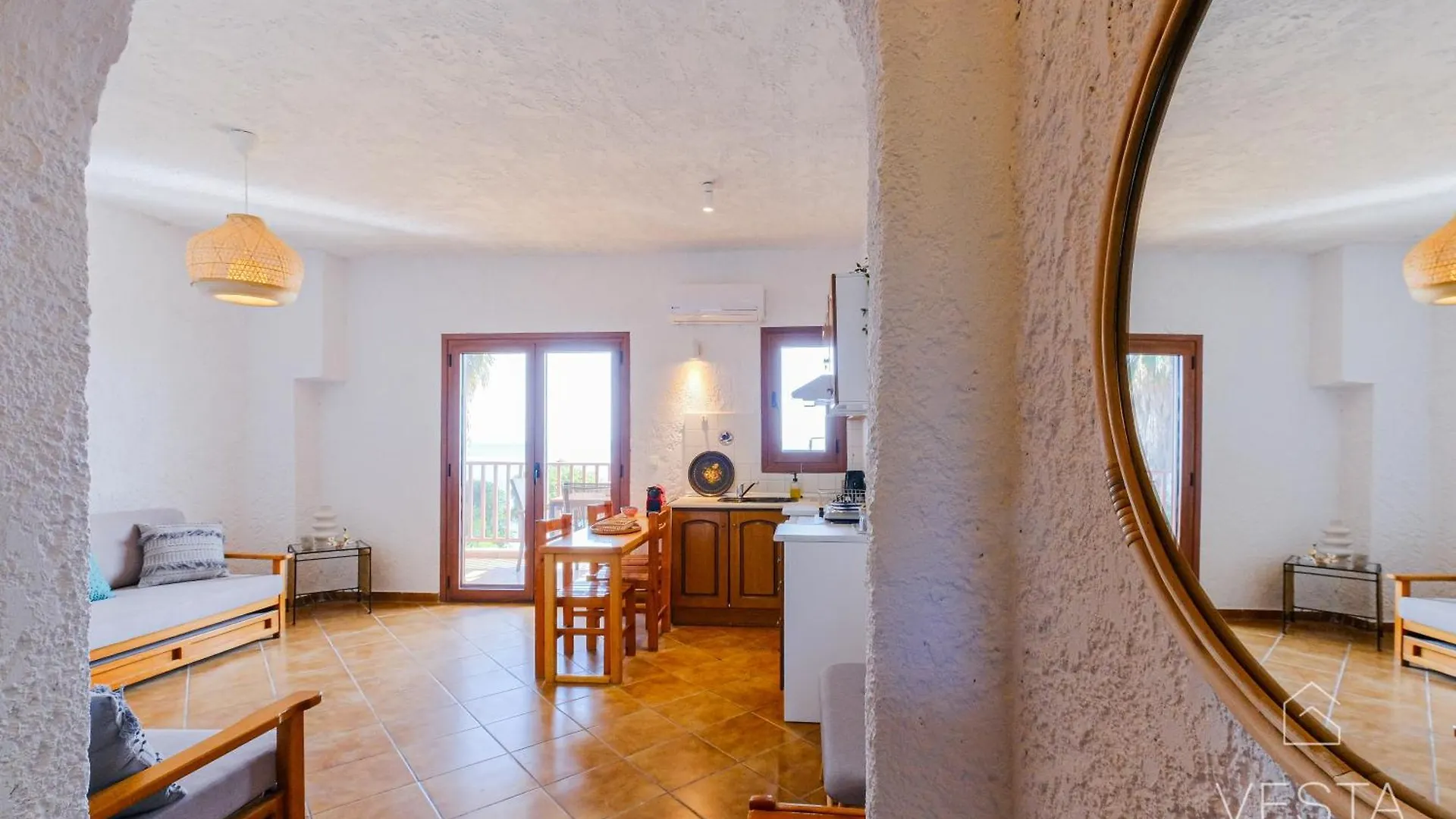 شقة Amphitriti Seafront Apartments, Loutra Agia Paraskevi أغيا باراسكيفي اليونان